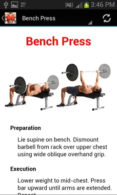 Best Chest Workout android App screenshot 1